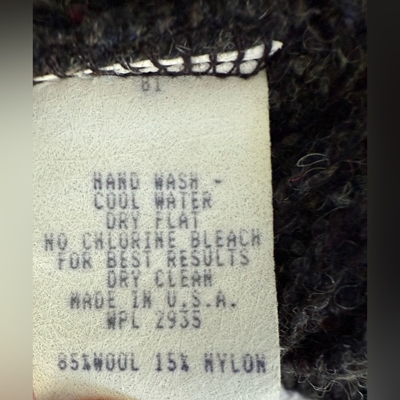 Vintage REI Wool Blend Half-Zip Sweater Pullover Gray TXL USA Made - Picture 7 of 8